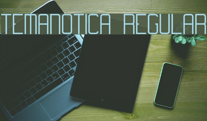 Temanotica Regular Font examples
