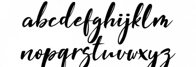 Tempe! フォント 小文字