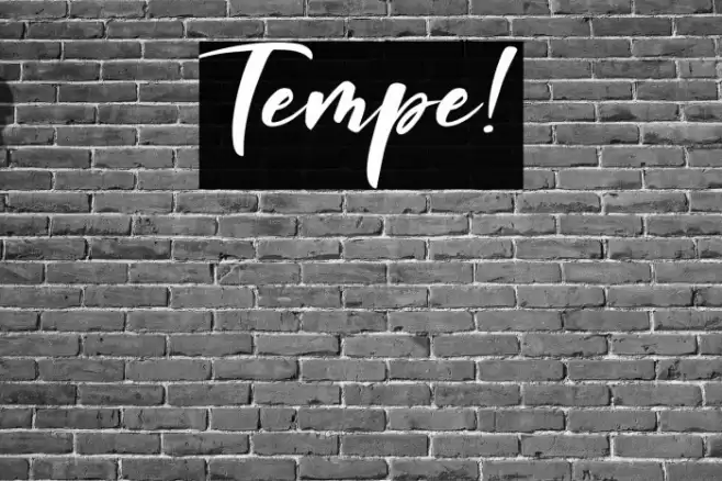 Tempe! Font examples