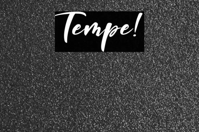 Tempe! Font examples