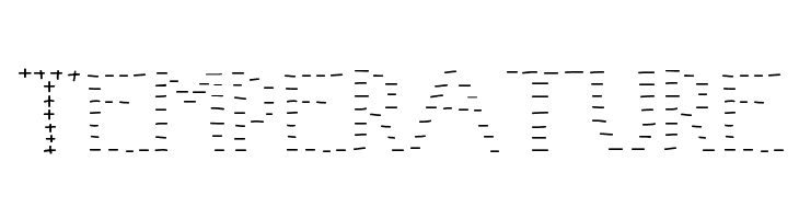 Temperature Font