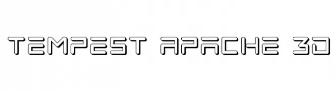 Tempest Apache 3D  Fuentes Gratis Descargar