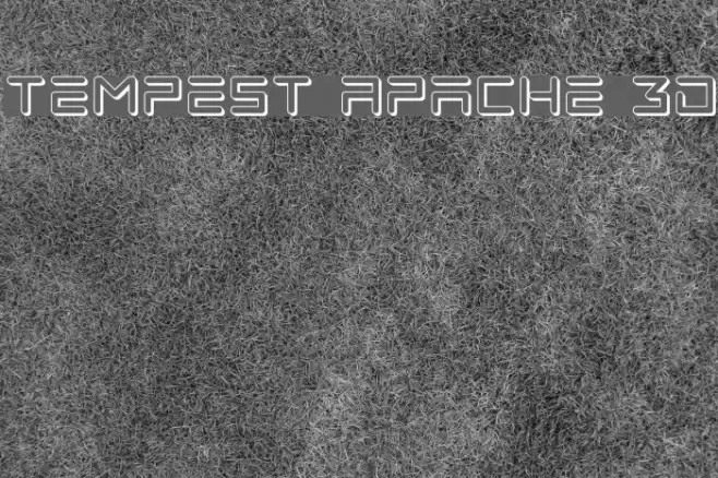 Tempest Apache 3D Font examples