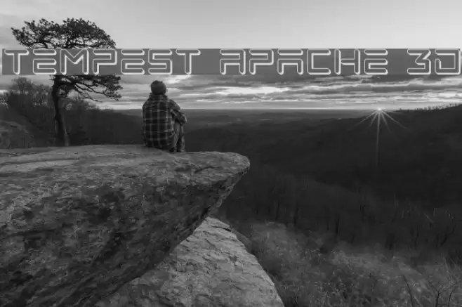Tempest Apache 3D Font examples