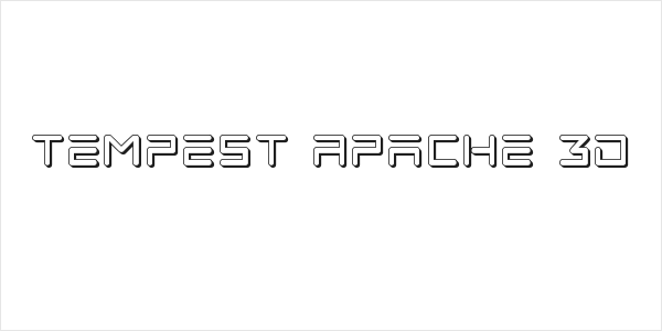 Tempest Apache 3D Logo