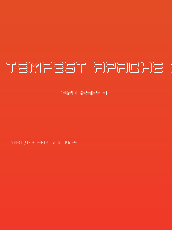 Tempest Apache 3D Poster