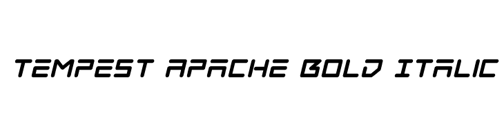 Tempest Apache Bold Italic  font caratteri gratis