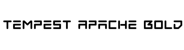 Tempest Apache Bold  Скачать бесплатные шрифты