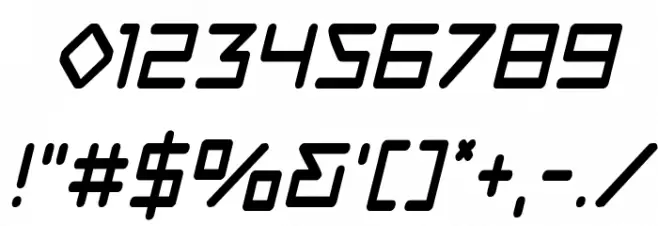 Tempest Apache Condensed Italic Font OTHER CHARS