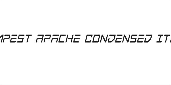 Tempest Apache Condensed Italic Logo