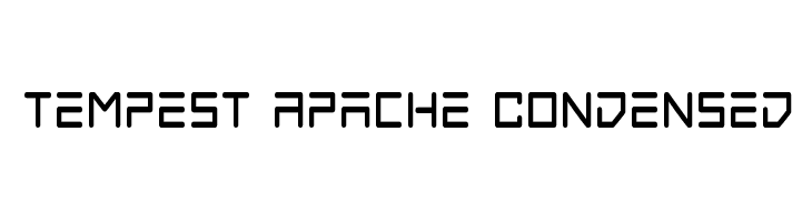 Tempest Apache Condensed Font