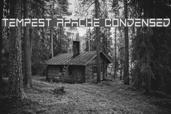 Tempest Apache Condensed Font examples