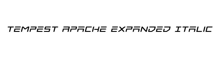 Tempest Apache Expanded Italic  नि: शुल्क फ़ॉन्ट्स डाउनलोड