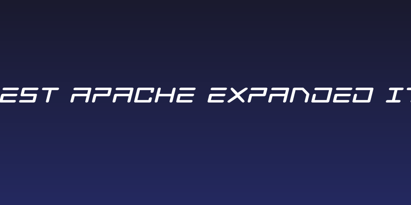 Tempest Apache Expanded Italic Social Header