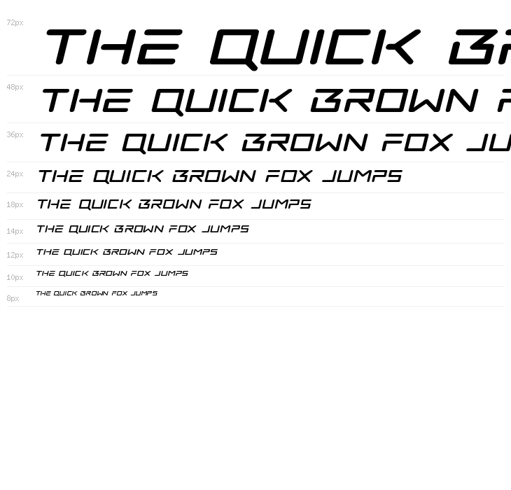 Tempest Apache Expanded Italic Waterfall