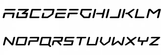 Tempest Apache Expanded Italic フォント 小文字
