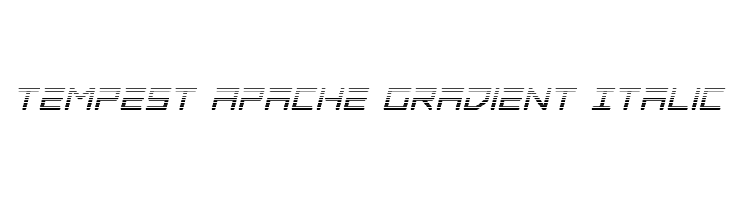 Tempest Apache Gradient Italic  Frei Schriftart Herunterladen