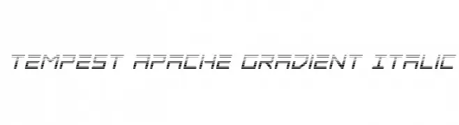 Tempest Apache Gradient Italic  免费字体下载