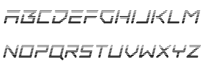 Tempest Apache Gradient Italic Font LOWERCASE