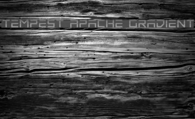 Tempest Apache Gradient Font examples