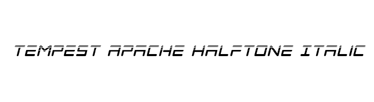 Tempest Apache Halftone Italic  font caratteri gratis