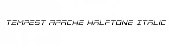 Tempest Apache Halftone Italic  नि: शुल्क फ़ॉन्ट्स डाउनलोड