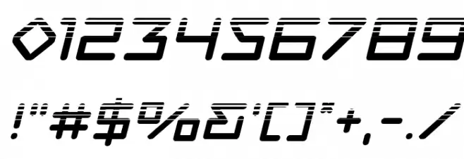 Tempest Apache Halftone Italic Font OTHER CHARS