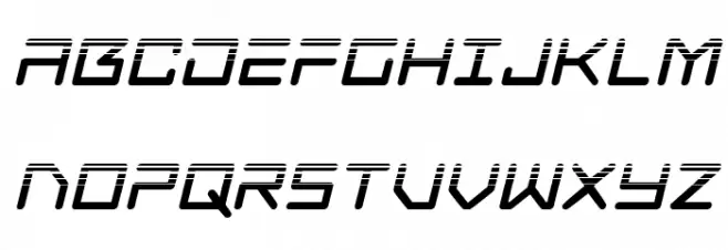 Tempest Apache Halftone Italic फ़ॉन्ट अपरकेस