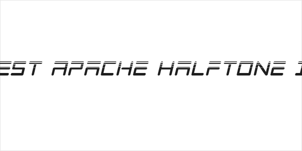 Tempest Apache Halftone Italic Logo