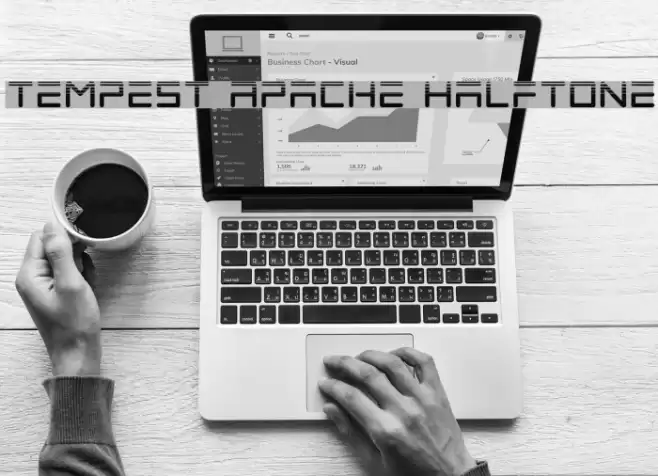 Tempest Apache Halftone Font examples