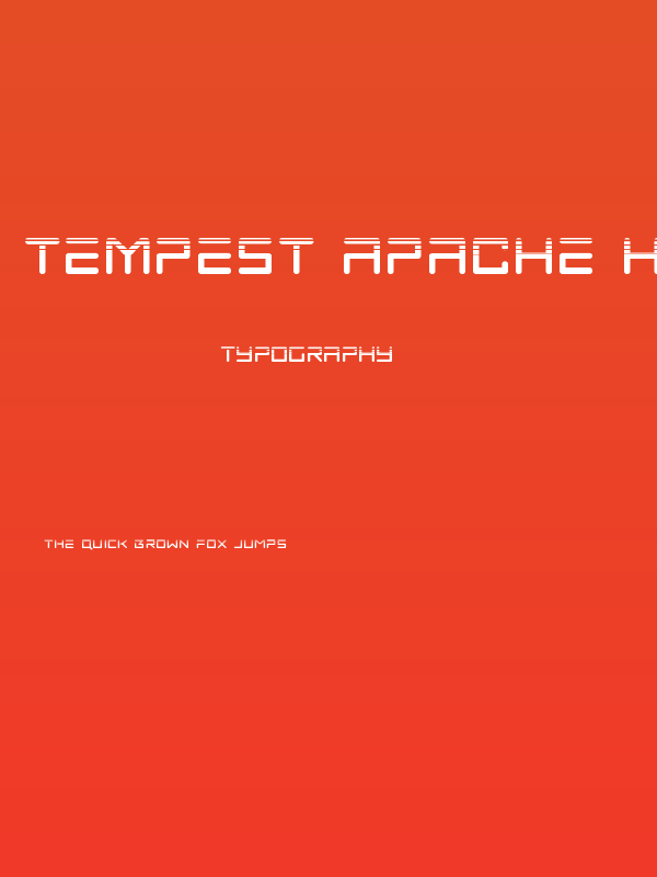 Tempest Apache Halftone Poster