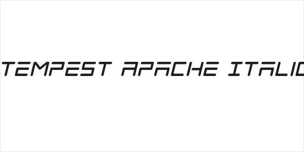 Tempest Apache Italic Logo