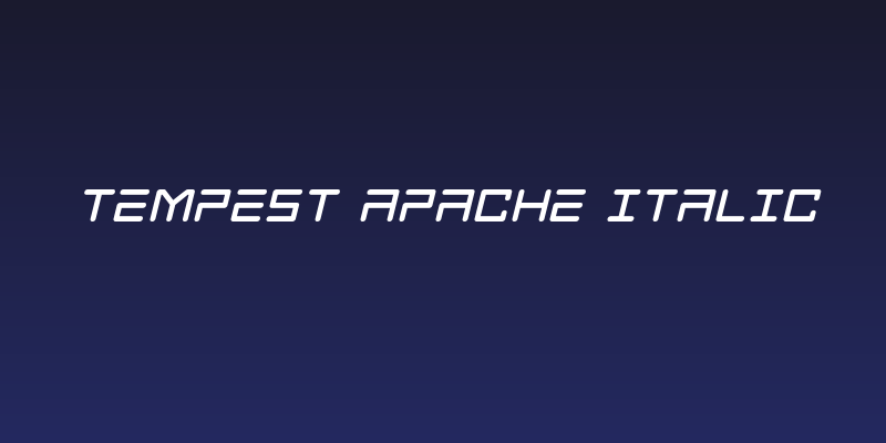 Tempest Apache Italic Social Header