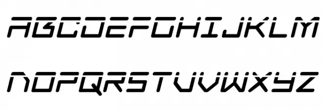 Tempest Apache Laser Italic 字体 大写