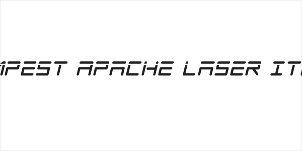 Tempest Apache Laser Italic Logo