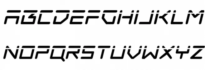Tempest Apache Laser Italic Caratteri MINUSCOLO