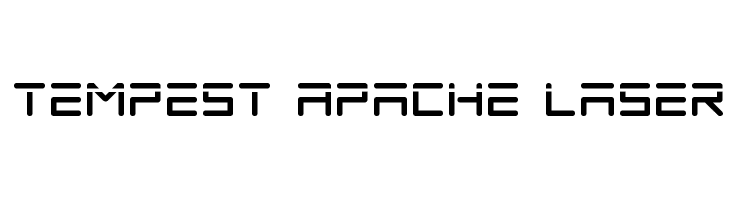 Tempest Apache Laser  Frei Schriftart Herunterladen
