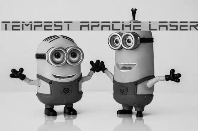 Tempest Apache Laser Font examples