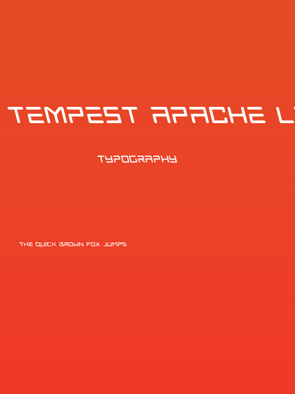 Tempest Apache Leftalic Poster