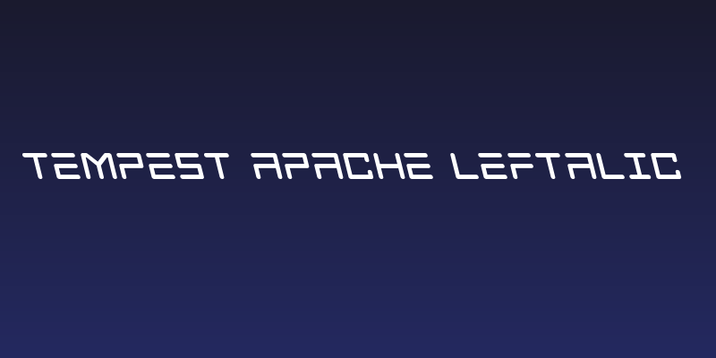 Tempest Apache Leftalic Social Header