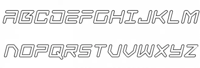 Tempest Apache Outline Italic Шрифта ВЕРХНИЙ