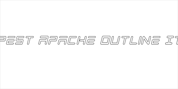 Tempest Apache Outline Italic Logo