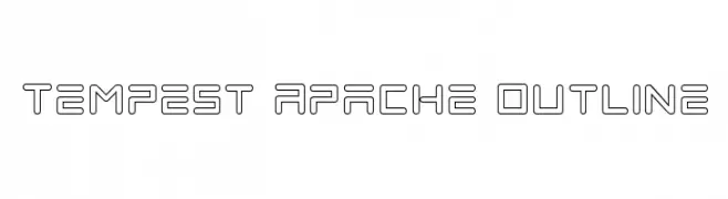 Tempest Apache Outline  Frei Schriftart Herunterladen
