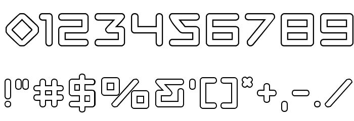 Tempest Apache Outline Font OTHER CHARS