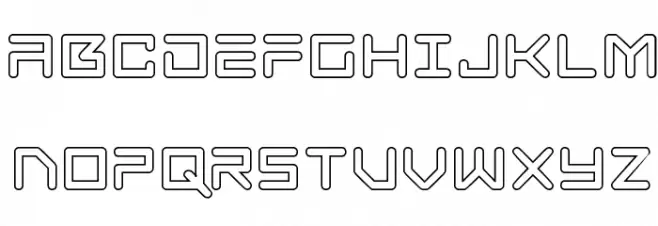Tempest Apache Outline फ़ॉन्ट अपरकेस