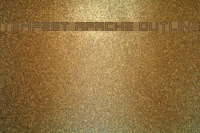 Tempest Apache Outline Font examples
