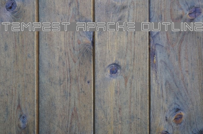 Tempest Apache Outline Font examples