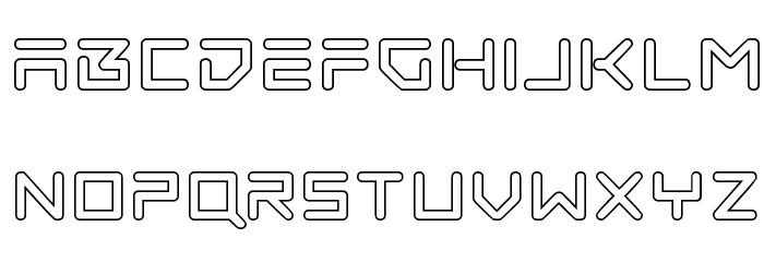 Tempest Apache Outline Font LOWERCASE