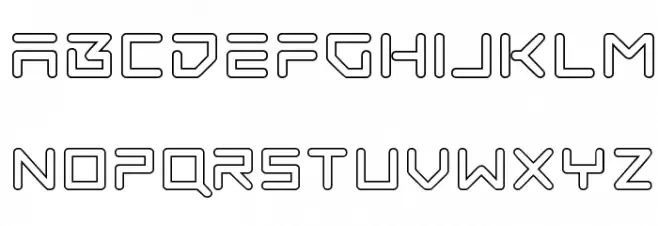 Tempest Apache Outline Fonte MINÚSCULAS