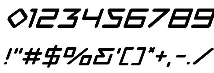 Tempest Apache Super-Italic Font OTHER CHARS